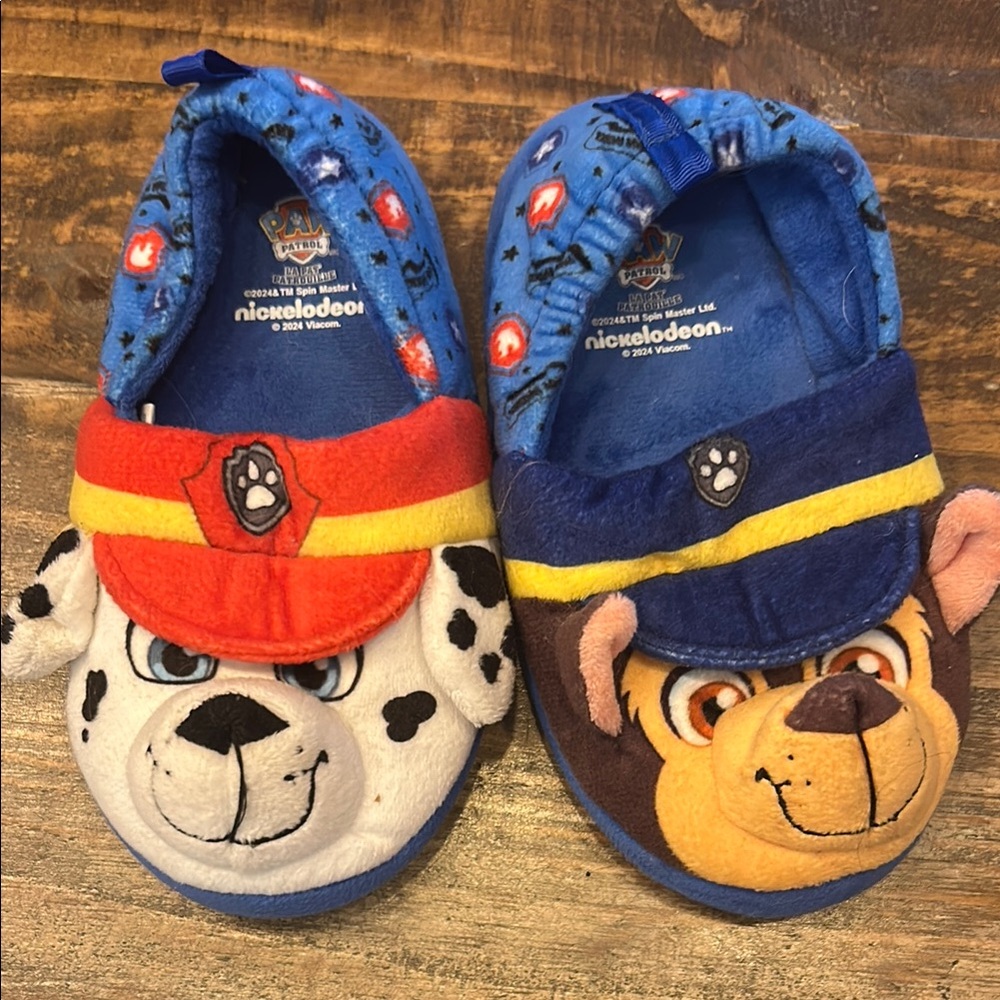 Nickelodeon Blue and Red Paw Patrol Slippers